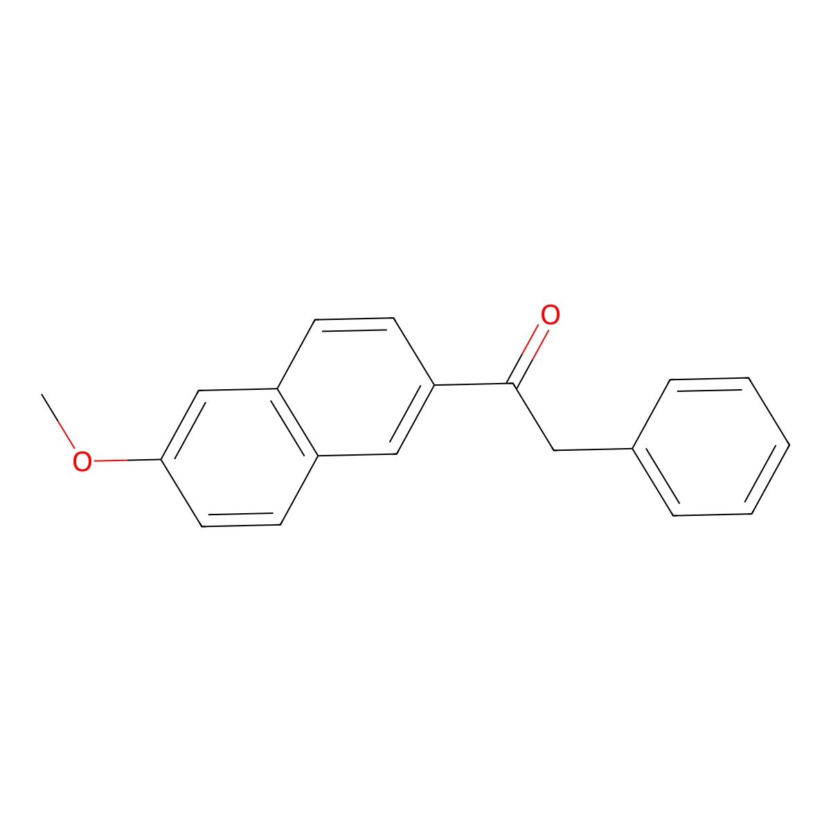 Ethanone, 1-(6-methoxy-2-naphthalenyl)-2-phenyl- molecular structure, CAS 127660-84-8