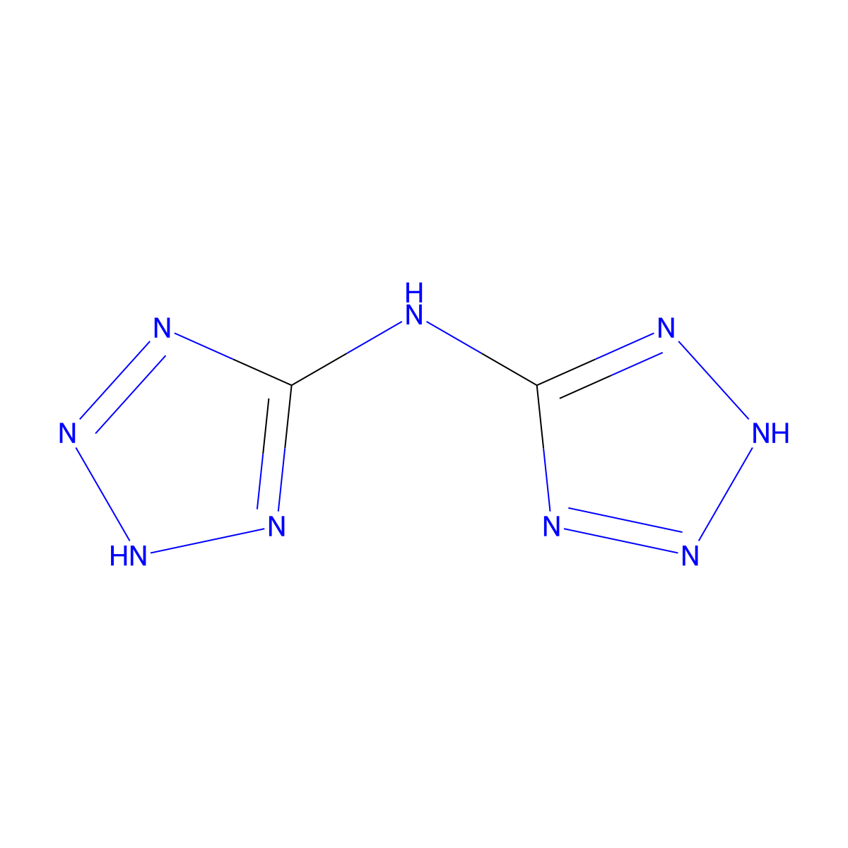 N-(1H-Tetrazol-5-yl)-1H-tetrazol-5-amine molecular structure, CAS 127661-01-2