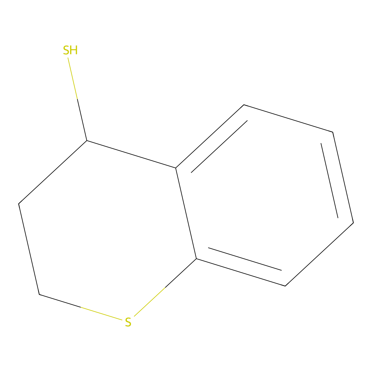 3,4-dihydro-2H-1-benzothiopyran-4-thiol molecular structure, CAS 127661-70-5