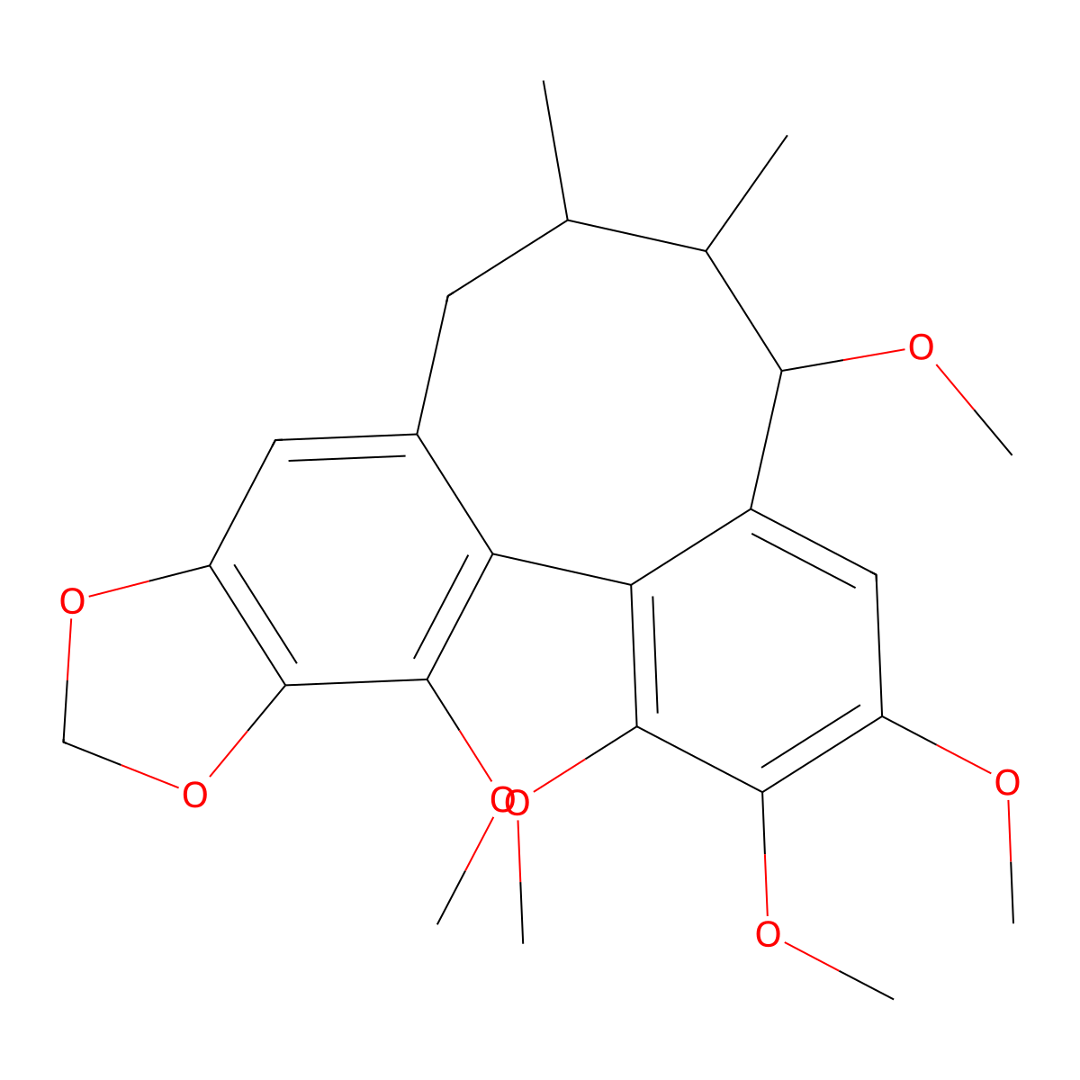 Methylgomisin O molecular structure, CAS 1276654-07-9