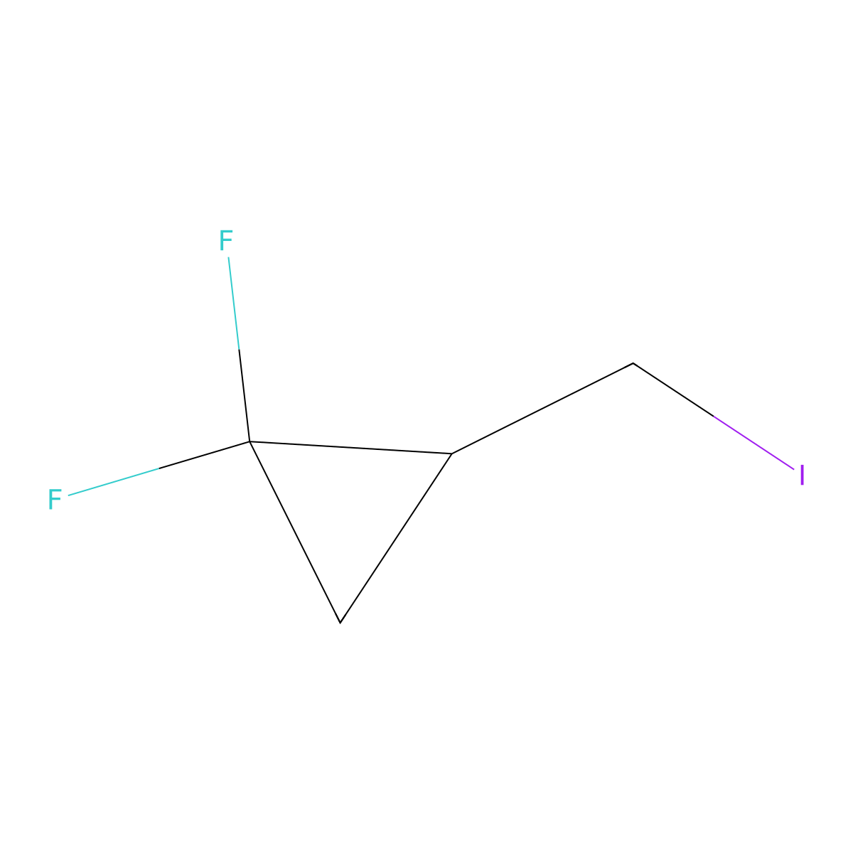 1,1-Difluoro-2-(iodomethyl)cyclopropane molecular structure, CAS 1276677-16-7