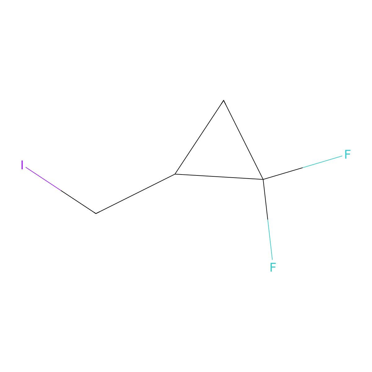 1,1-Difluoro-2-(iodomethyl)cyclopropane molecular structure, CAS 1276677-16-7