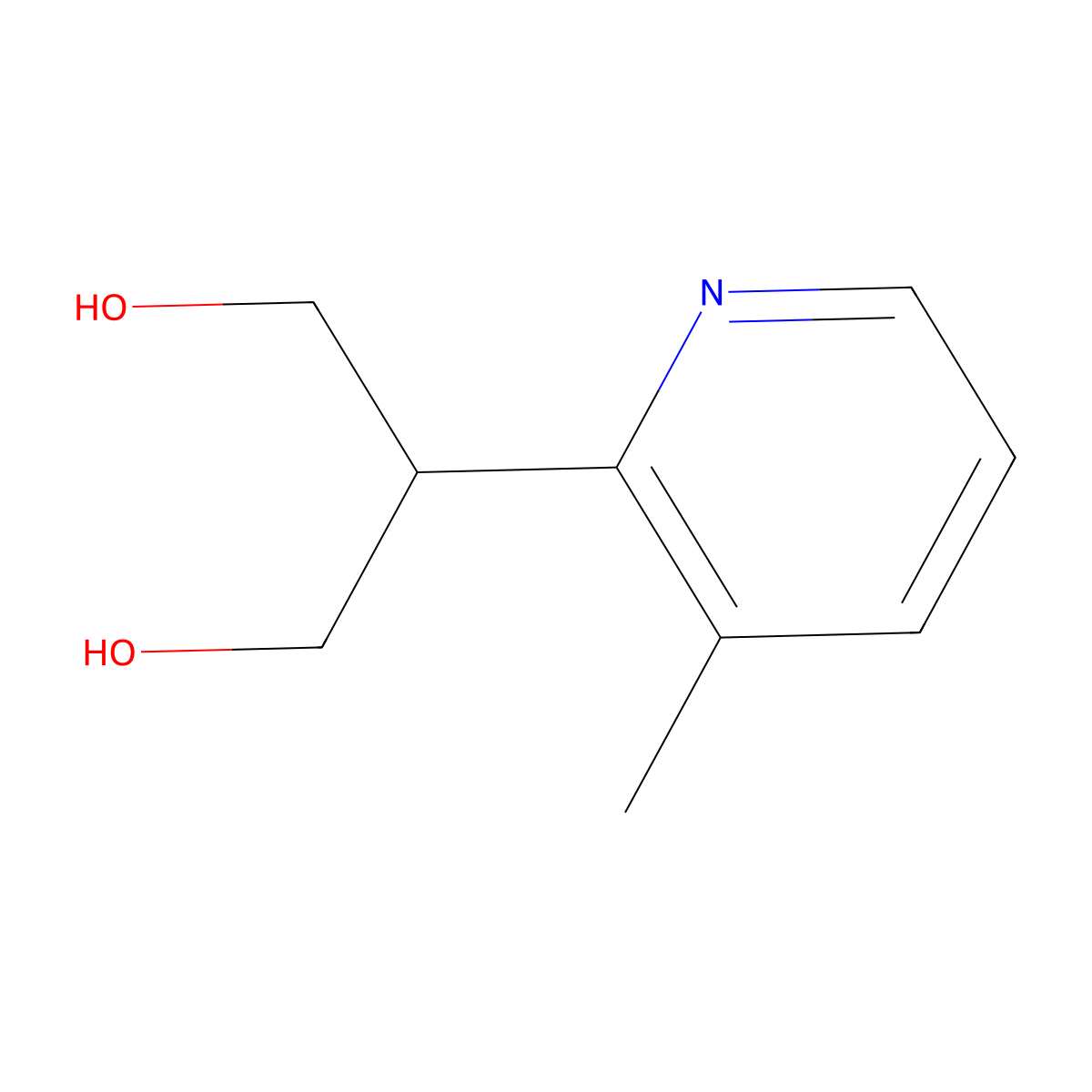 2-(3-Methylpyridin-2-yl)propane-1,3-diol molecular structure, CAS 127676-17-9