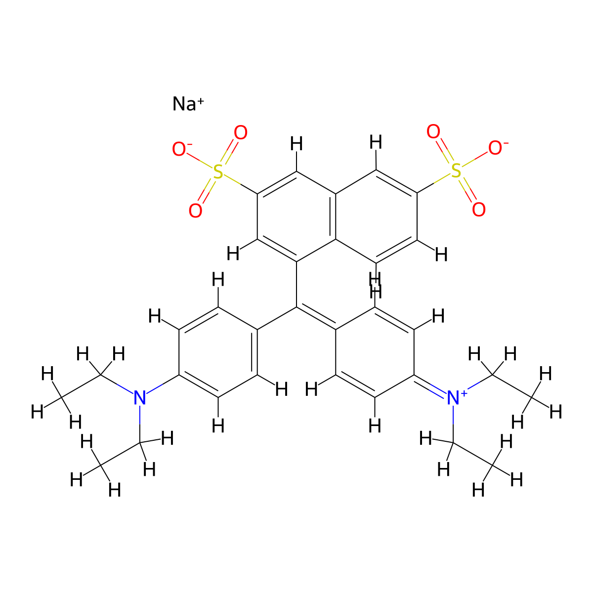 Acid Green 16 molecular structure, CAS 12768-78-4