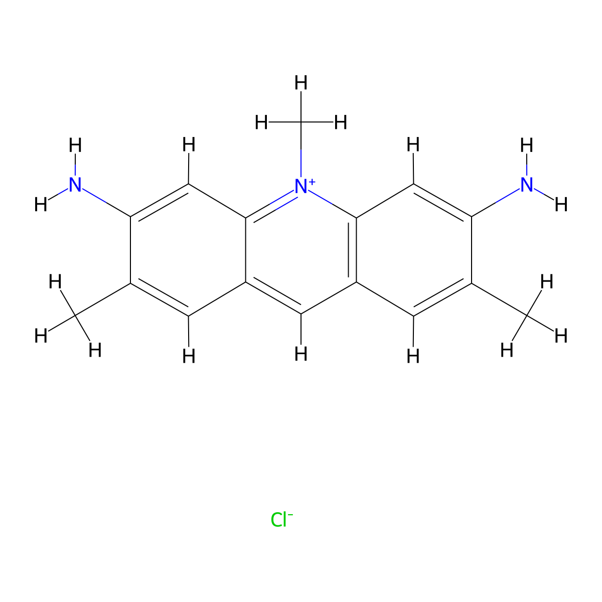 Basic Yellow 5 molecular structure, CAS 12768-83-1