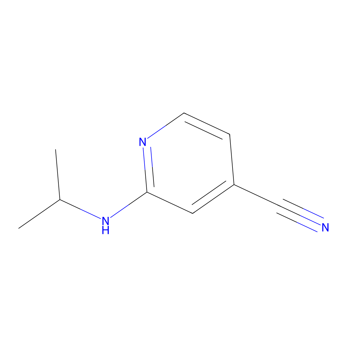 2-(Isopropylamino)isonicotinonitrile molecular structure, CAS 127680-78-8