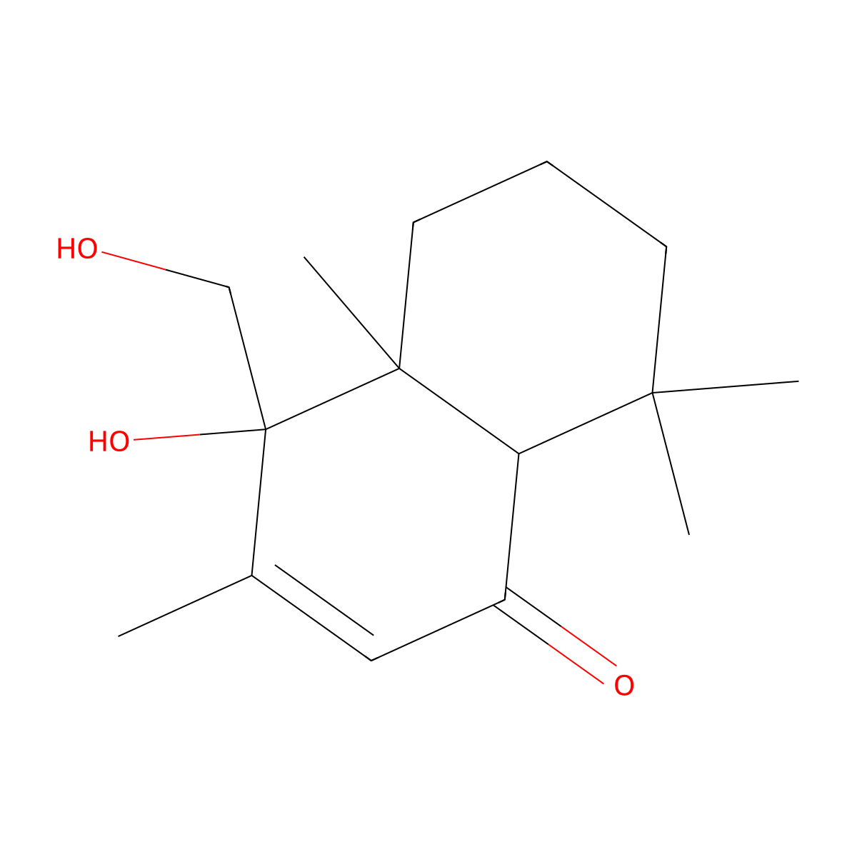 9alpha,11-Dihydroxydrim-7-en-6-one molecular structure, CAS 127681-58-7