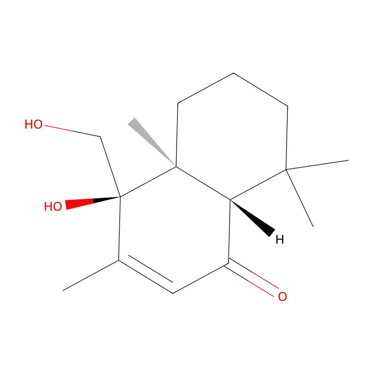 9alpha,11-Dihydroxydrim-7-en-6-one molecular structure, CAS 127681-58-7