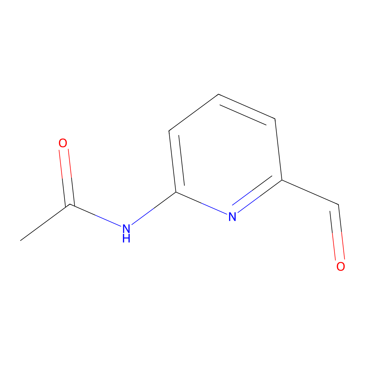 N-(6-Formylpyridin-2-yl)acetamide molecular structure, CAS 127682-66-0
