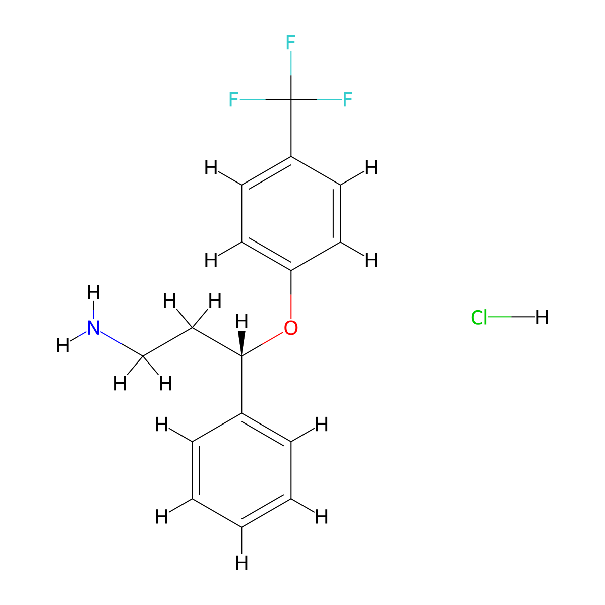 Seproxetine Hydrochloride molecular structure, CAS 127685-30-7