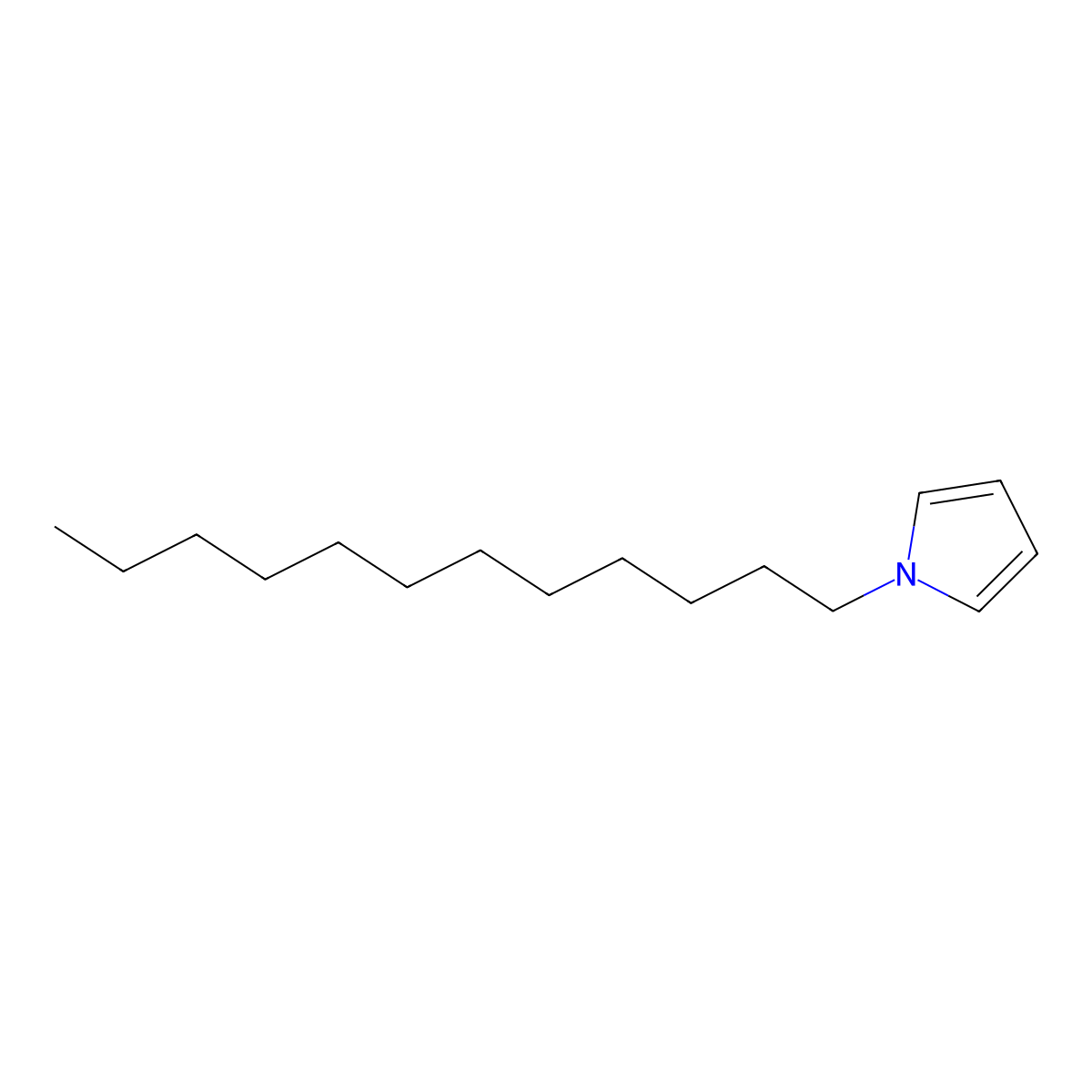 1-Dodecyl-1H-pyrrole molecular structure, CAS 127691-88-7