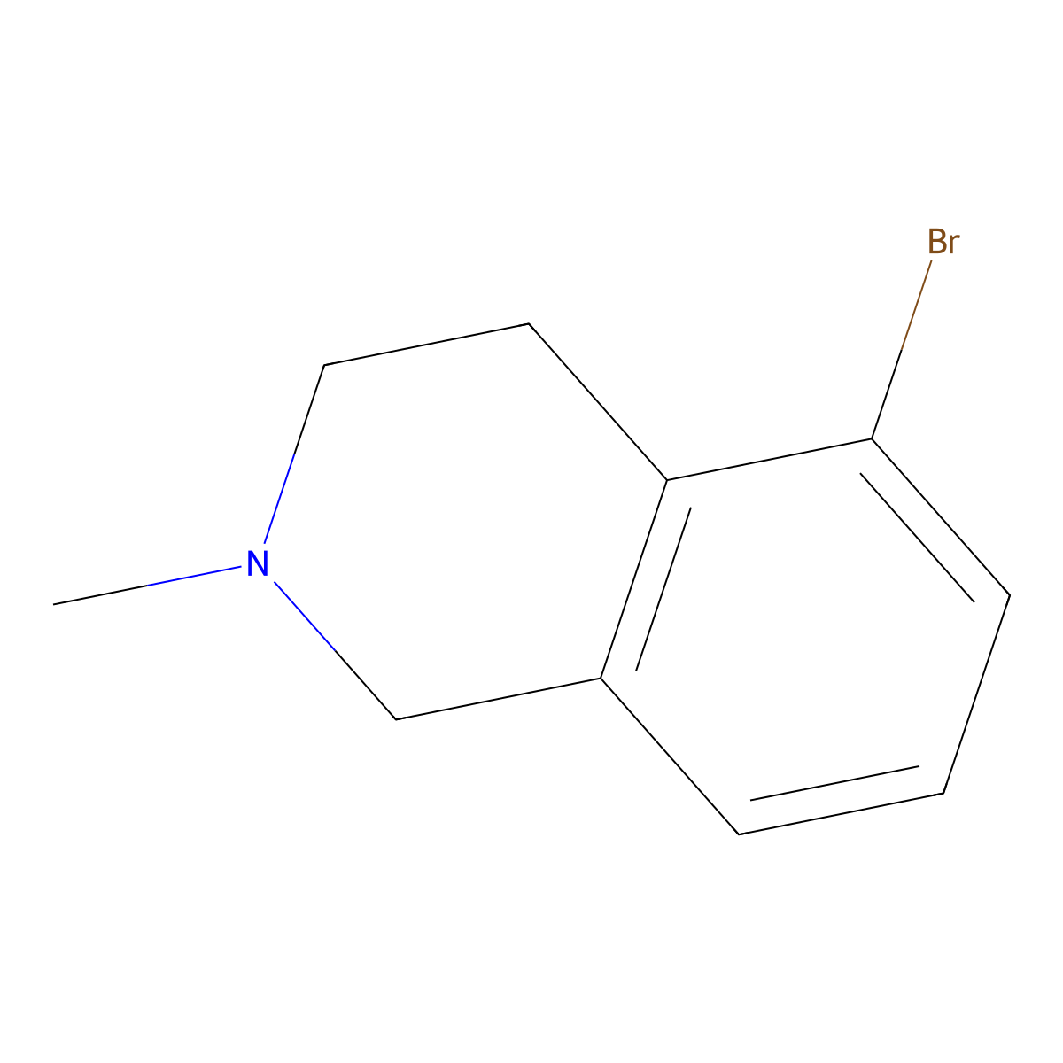 5-Bromo-2-methyl-1,2,3,4-tetrahydroisoquinoline molecular structure, CAS 127693-22-5