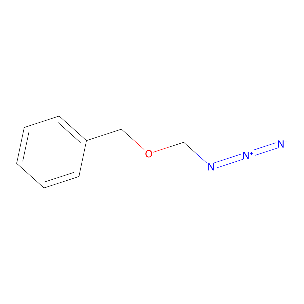 Benzene, (azidomethoxymethyl)- molecular structure, CAS 127700-29-2