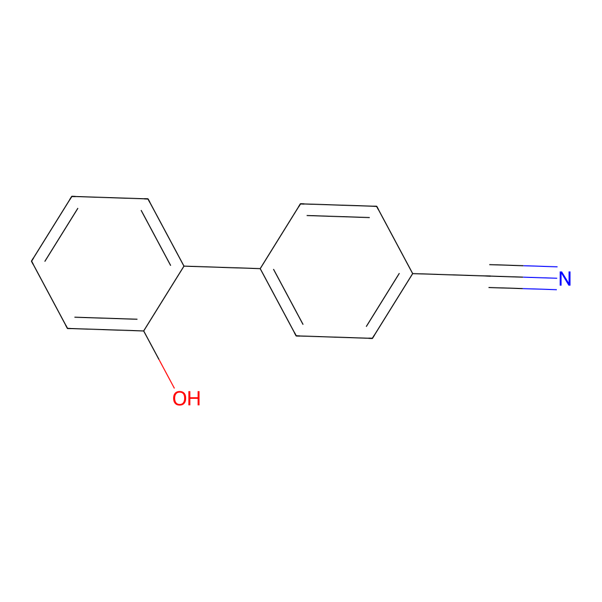 2-(4-Cyanophenyl)phenol molecular structure, CAS 127703-35-9