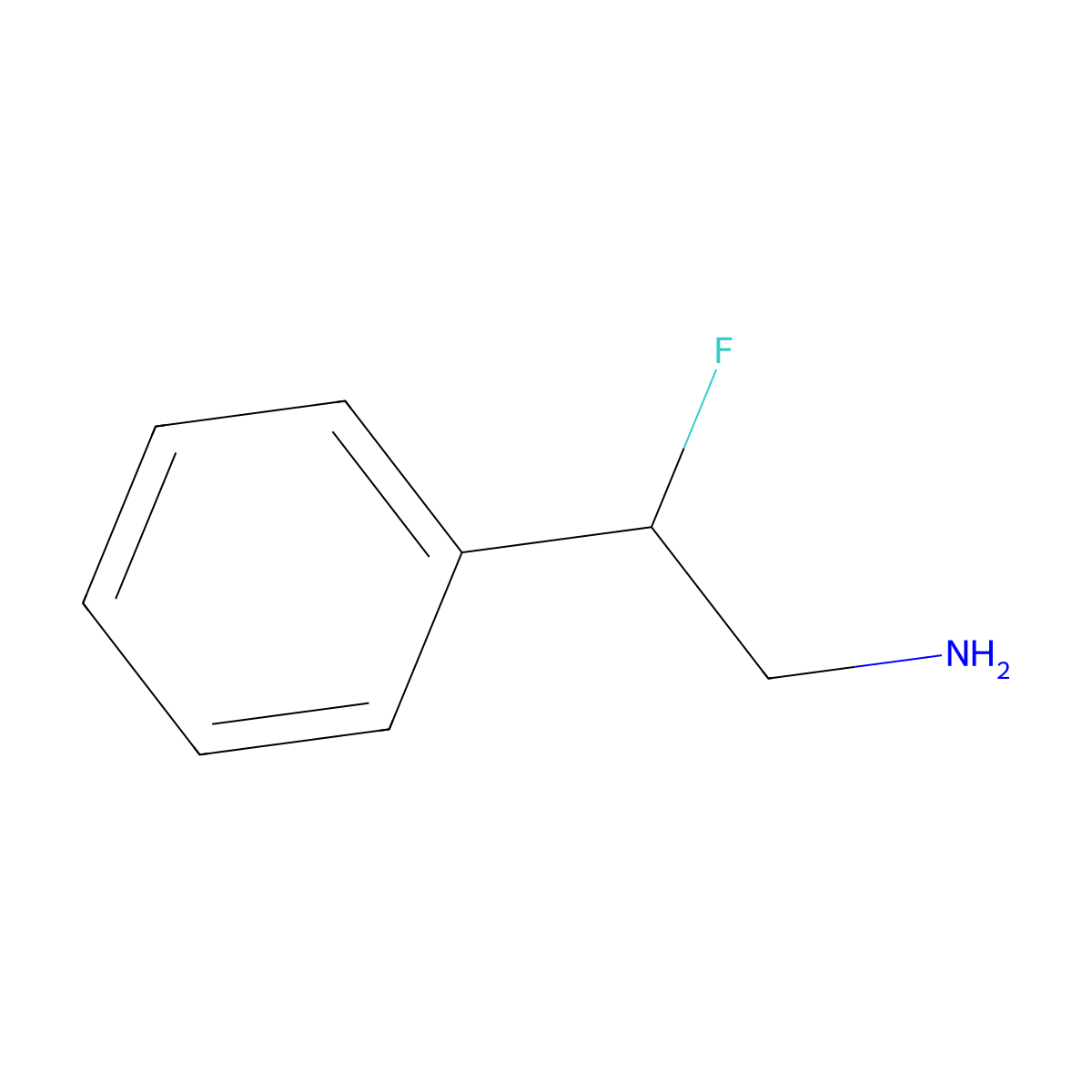 (2S)-2-Fluoro-2-phenylethan-1-amine molecular structure, CAS 127708-39-8
