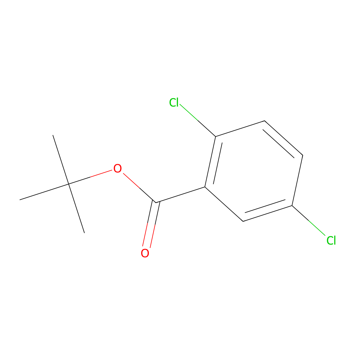 Tert-butyl 2,5-dichlorobenzoate molecular structure, CAS 127715-97-3
