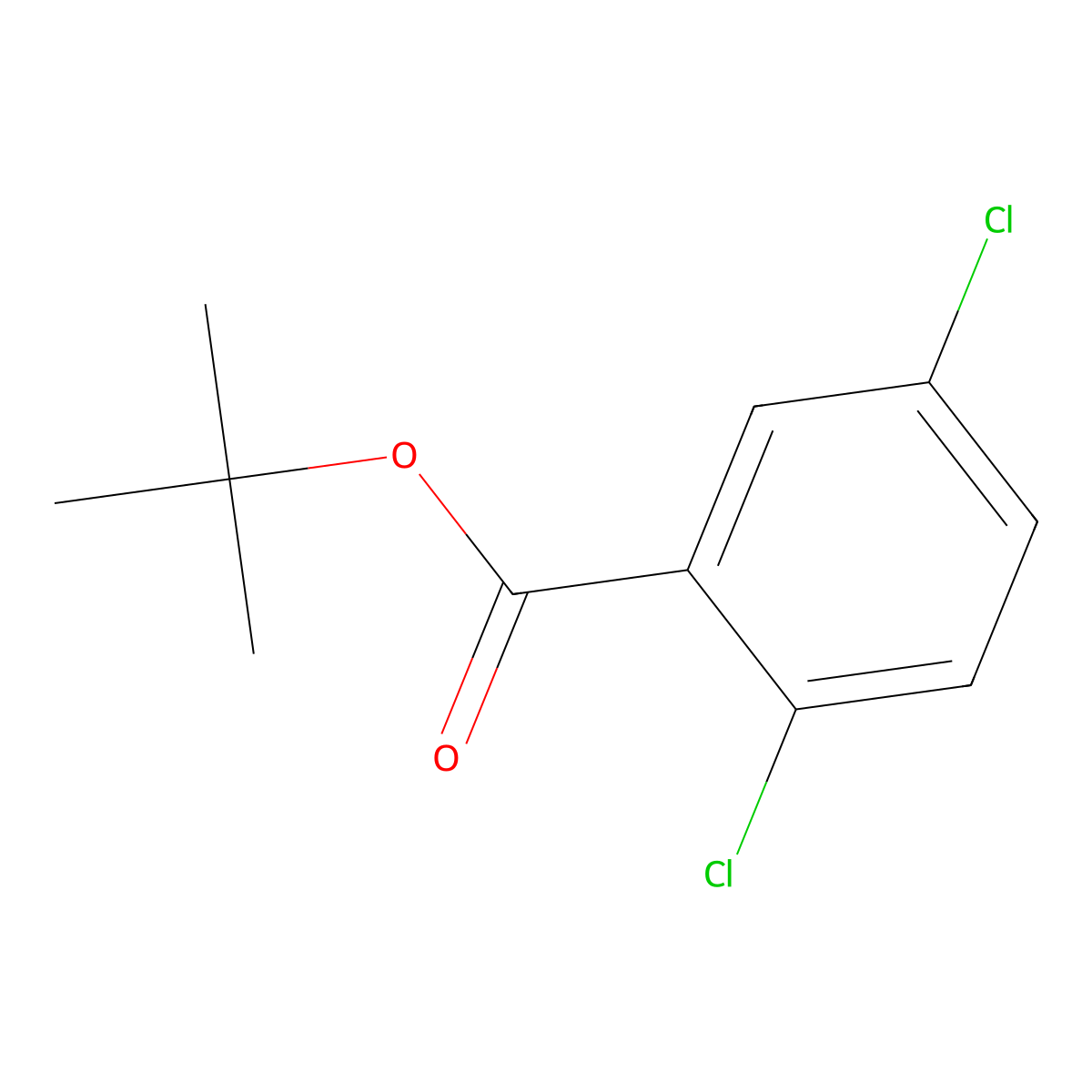 Tert-butyl 2,5-dichlorobenzoate molecular structure, CAS 127715-97-3