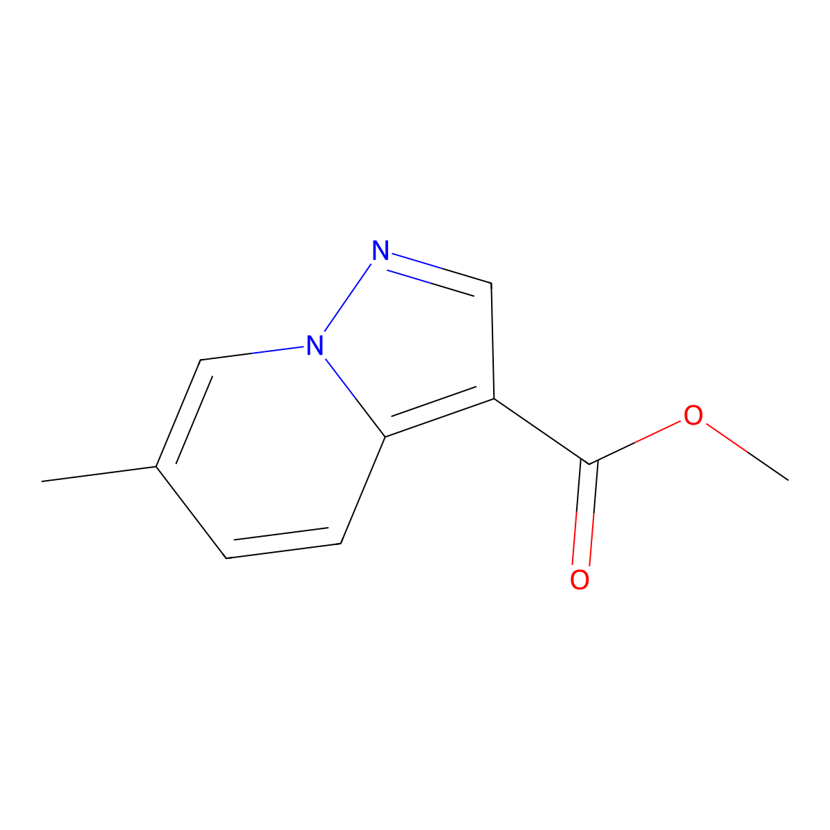 Methyl 6-methylpyrazolo[1,5-a]pyridine-3-carboxylate molecular structure, CAS 127717-18-4