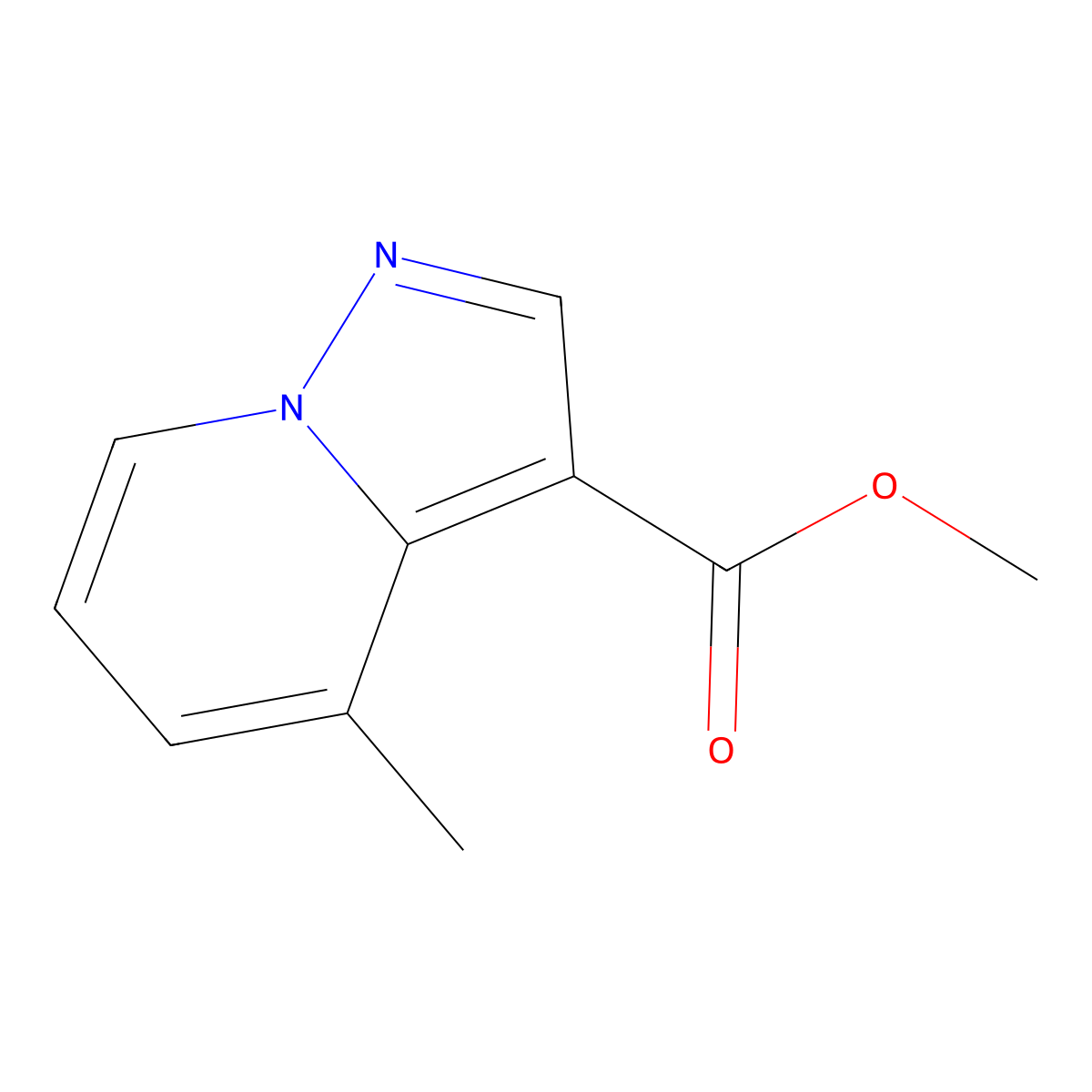 Methyl 4-methylpyrazolo[1,5-a]pyridine-3-carboxylate molecular structure, CAS 127717-19-5