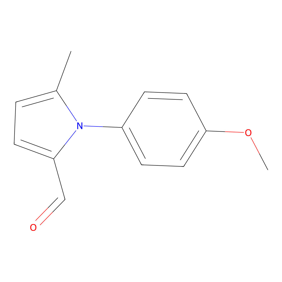1-(4-Methoxyphenyl)-5-methyl-1H-pyrrole-2-carbaldehyde molecular structure, CAS 127717-75-3