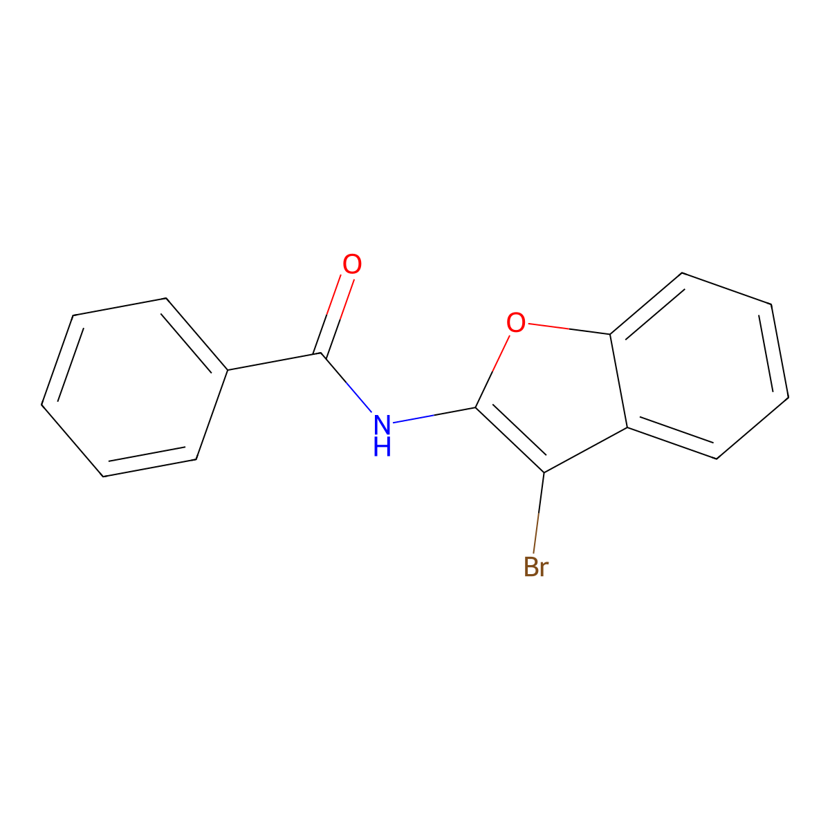 N-(3-Bromobenzofuran-2-yl)benzamide molecular structure, CAS 1277175-86-6