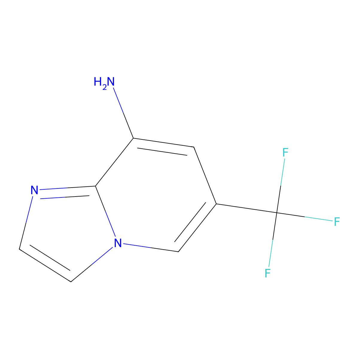 6-(Trifluoromethyl)imidazo[1,2-a]pyridin-8-amine molecular structure, CAS 1277178-02-5