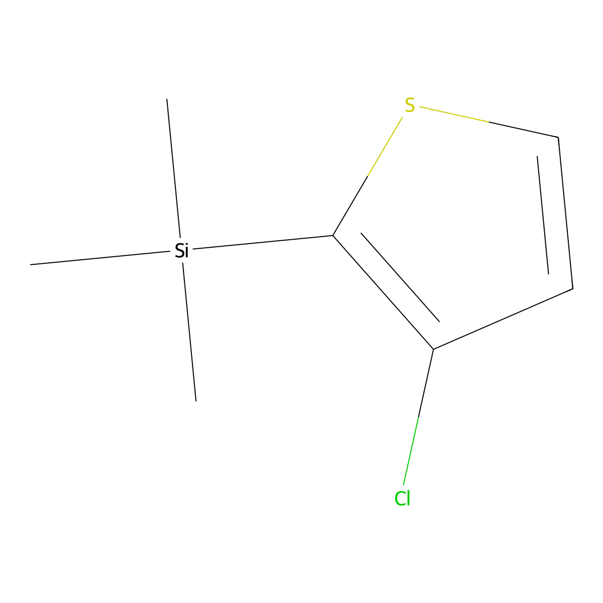 (3-Chlorothiophen-2-yl)trimethylsilane molecular structure, CAS 127729-24-2