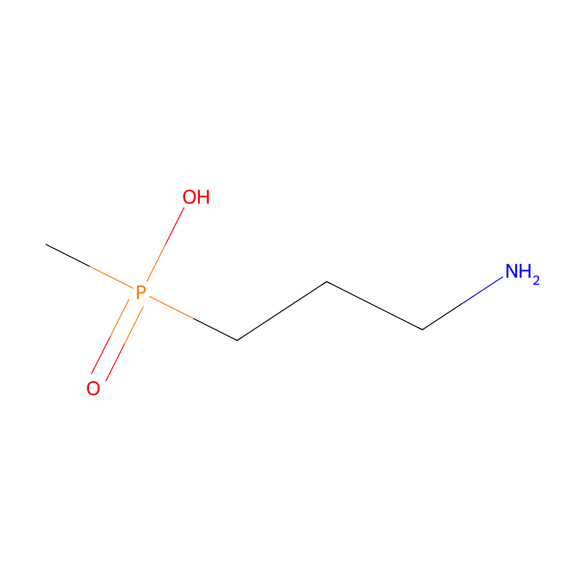 (3-Aminopropyl)methylphosphinic acid molecular structure, CAS 127729-35-5