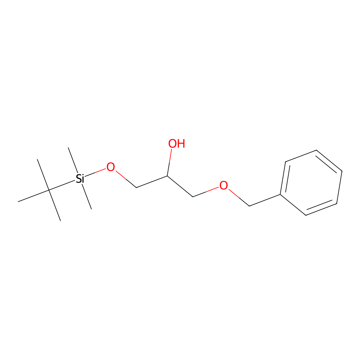 (S)-1-(Benzyloxy)-3-(tert-butyldimethylsilyloxy)propan-2-OL molecular structure, CAS 127744-29-0