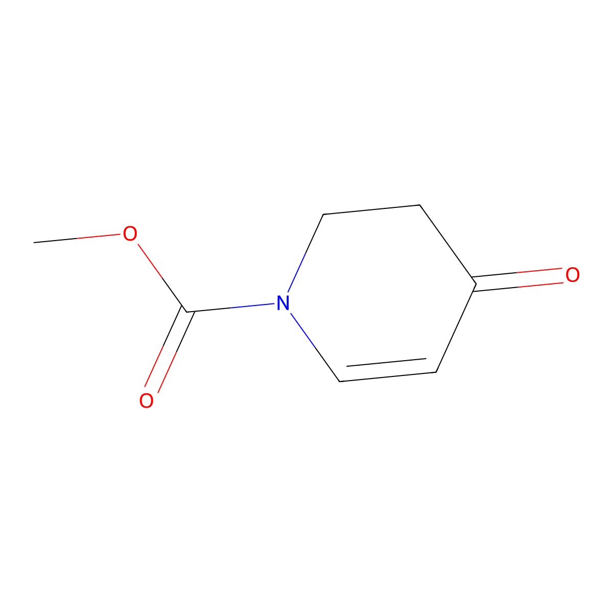 Methyl 4-oxo-1,2,3,4-tetrahydropyridine-1-carboxylate molecular structure, CAS 127744-63-2