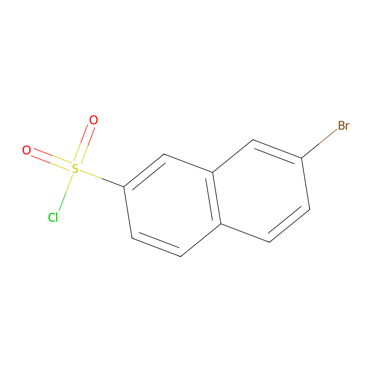 7-Bromo-2-naphthalenesulfonyl chloride molecular structure, CAS 127769-56-6