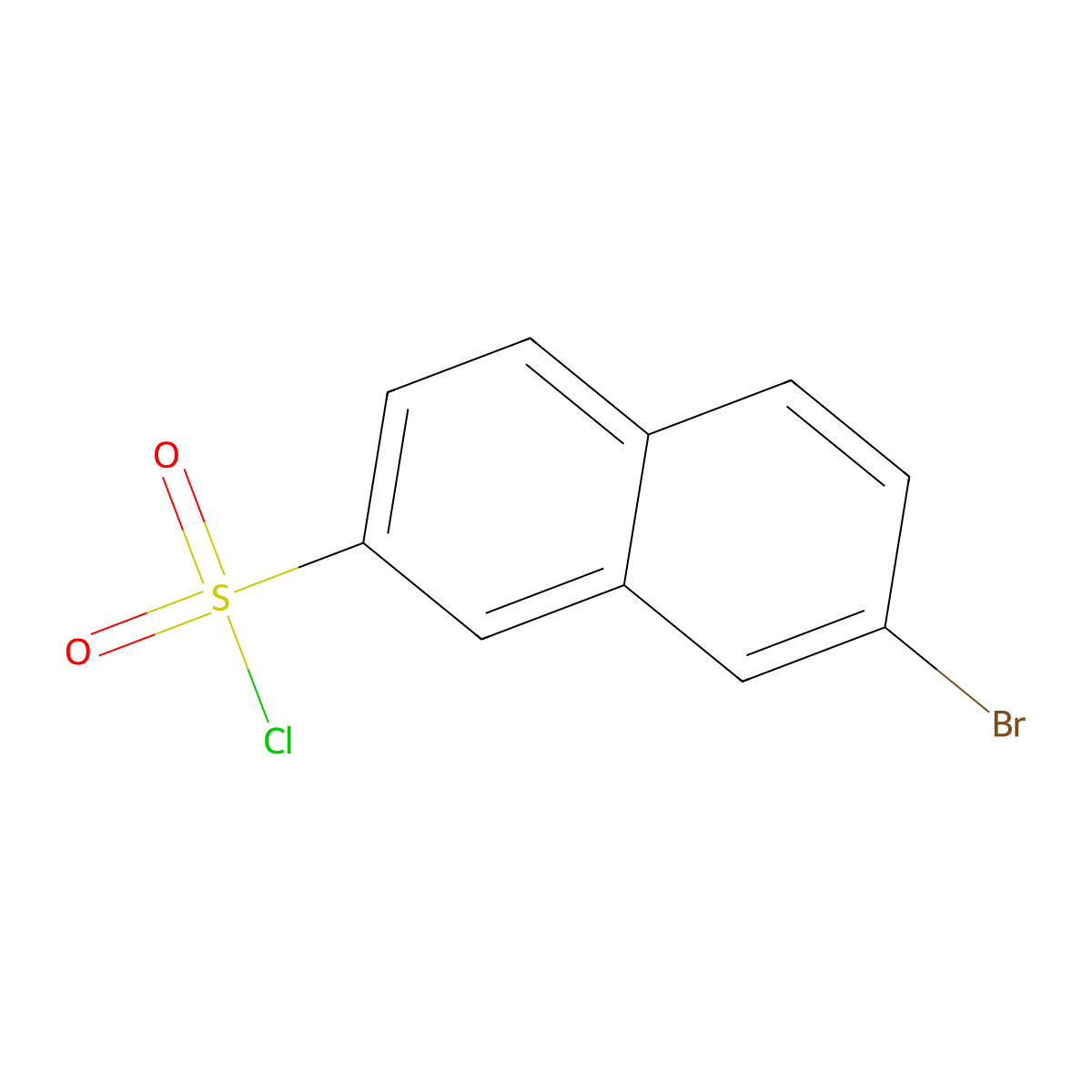 7-Bromo-2-naphthalenesulfonyl chloride molecular structure, CAS 127769-56-6