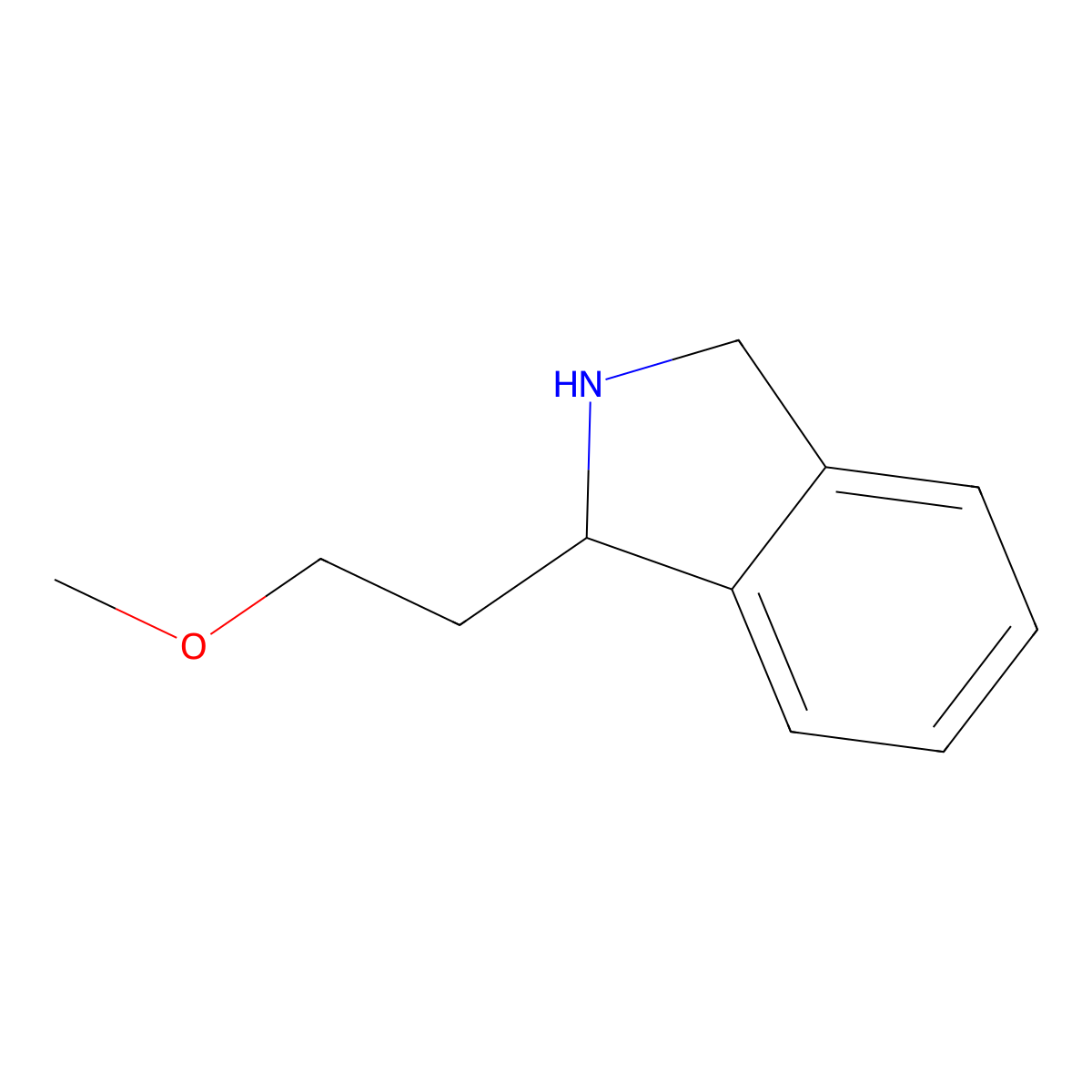 1-(2-methoxyethyl)-2,3-dihydro-1H-isoindole molecular structure, CAS 127797-17-5