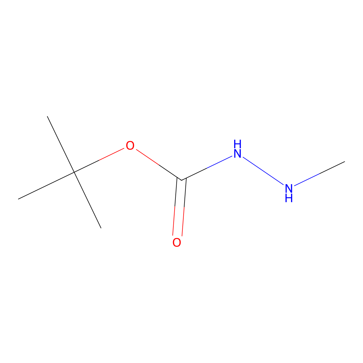 N'-methyl(tert-butoxy)carbohydrazide molecular structure, CAS 127799-54-6