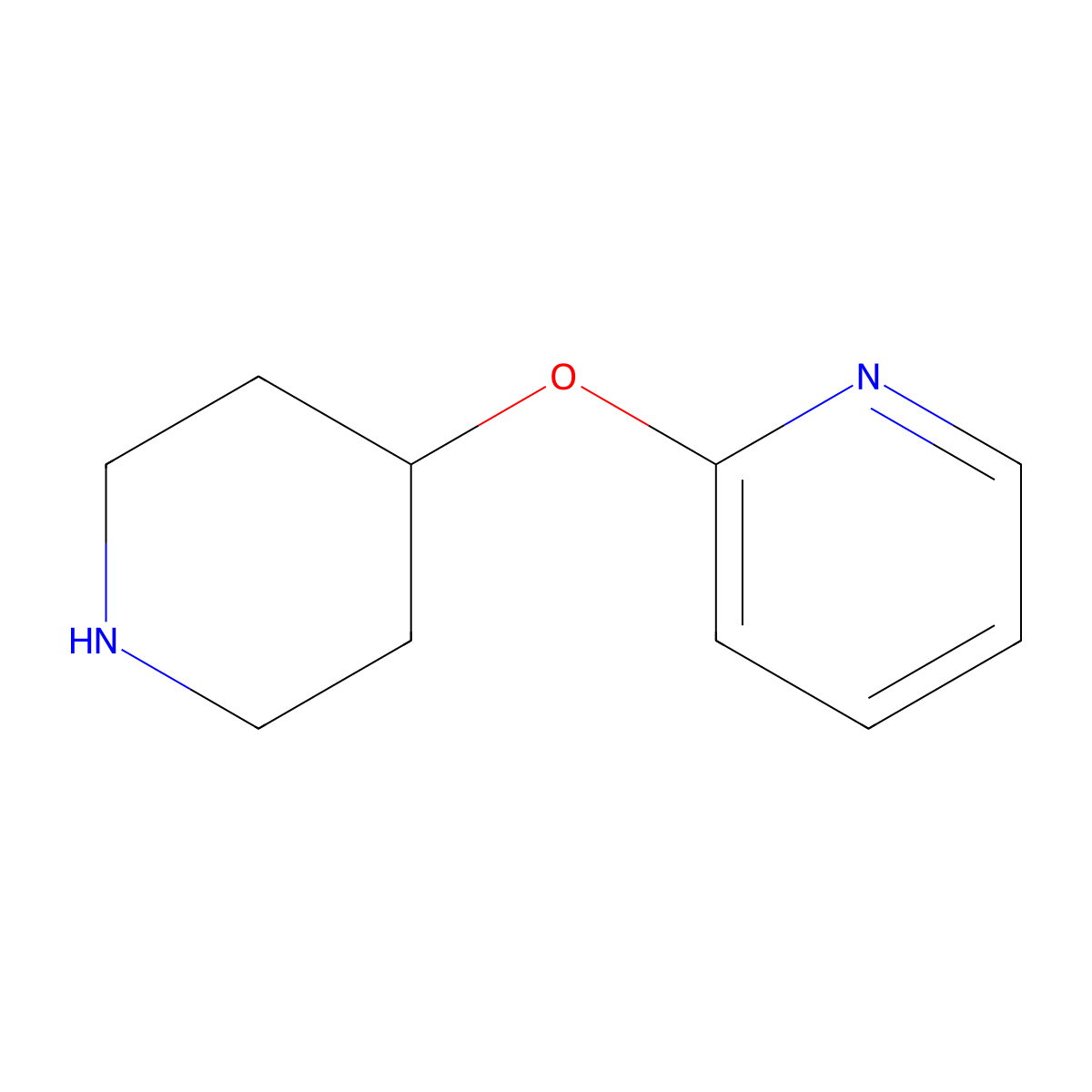 2-(Piperidin-4-yloxy)pyridine molecular structure, CAS 127806-46-6