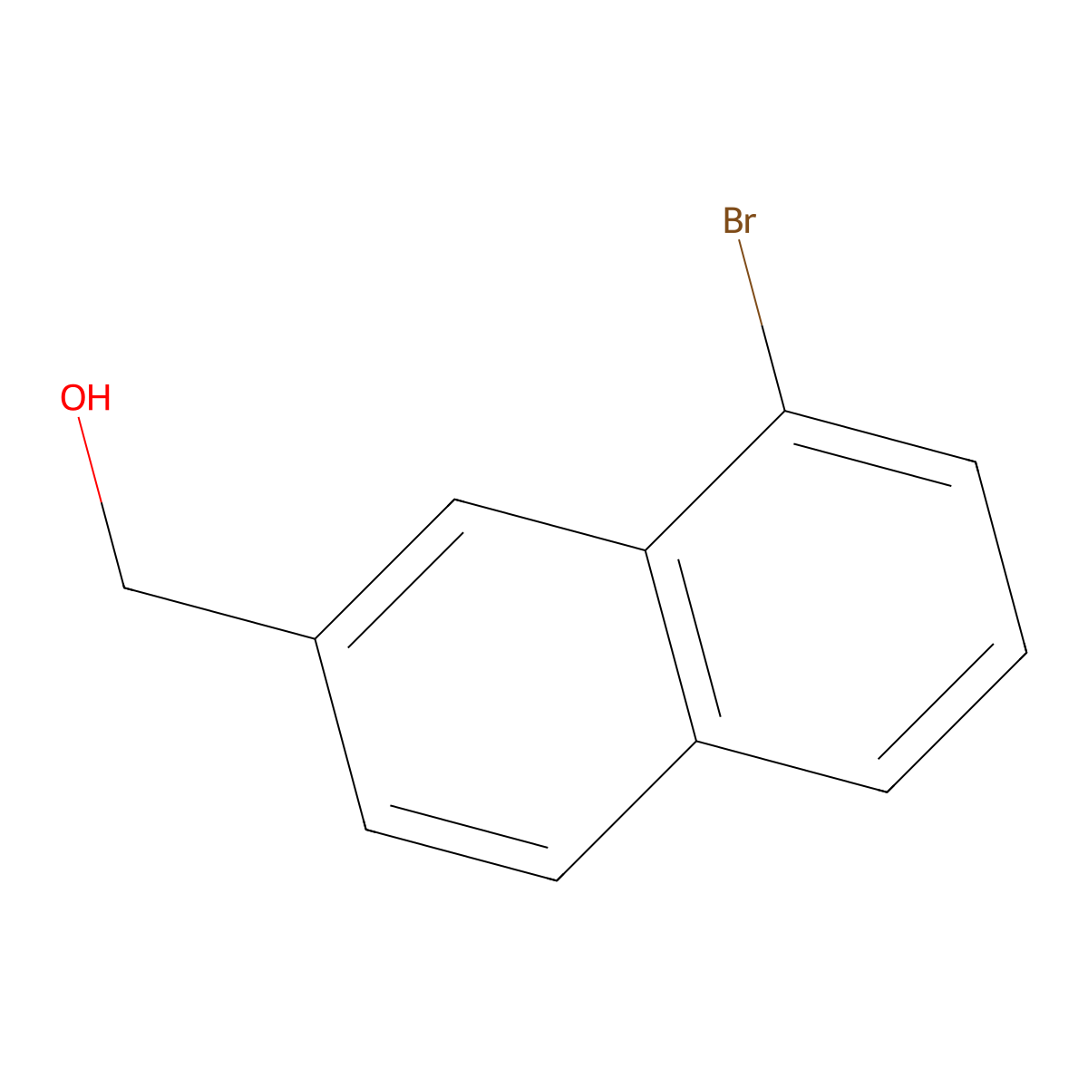 8-Bromo-2-hydroxymethylnaphthalene molecular structure, CAS 127810-63-3