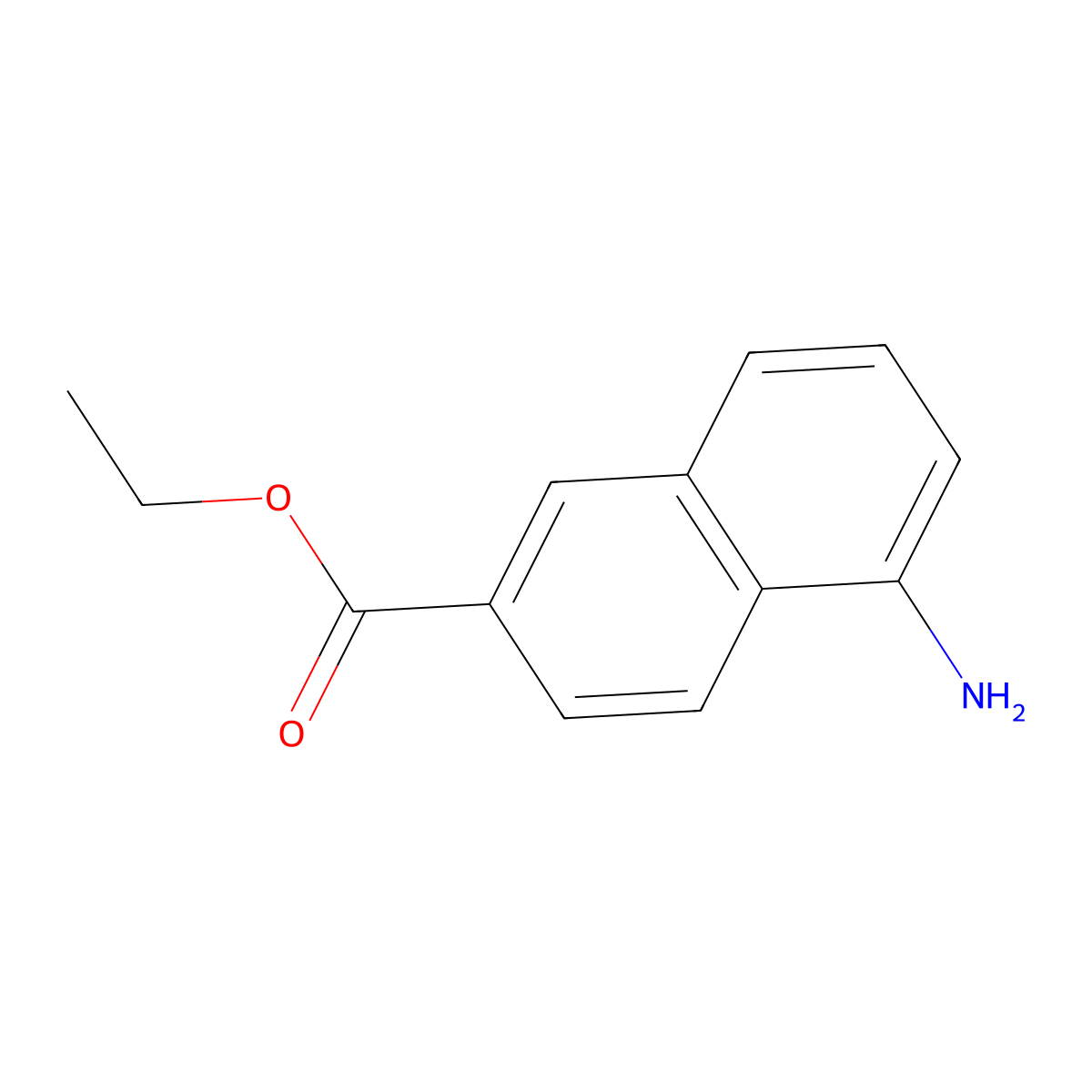 Ethyl 5-aminonaphthalene-2-carboxylate molecular structure, CAS 127810-67-7