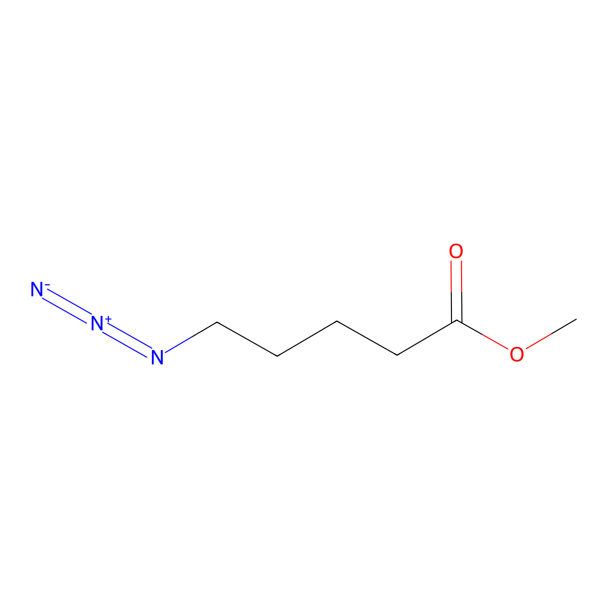 Methyl 5-azidopentanoate molecular structure, CAS 127811-93-2