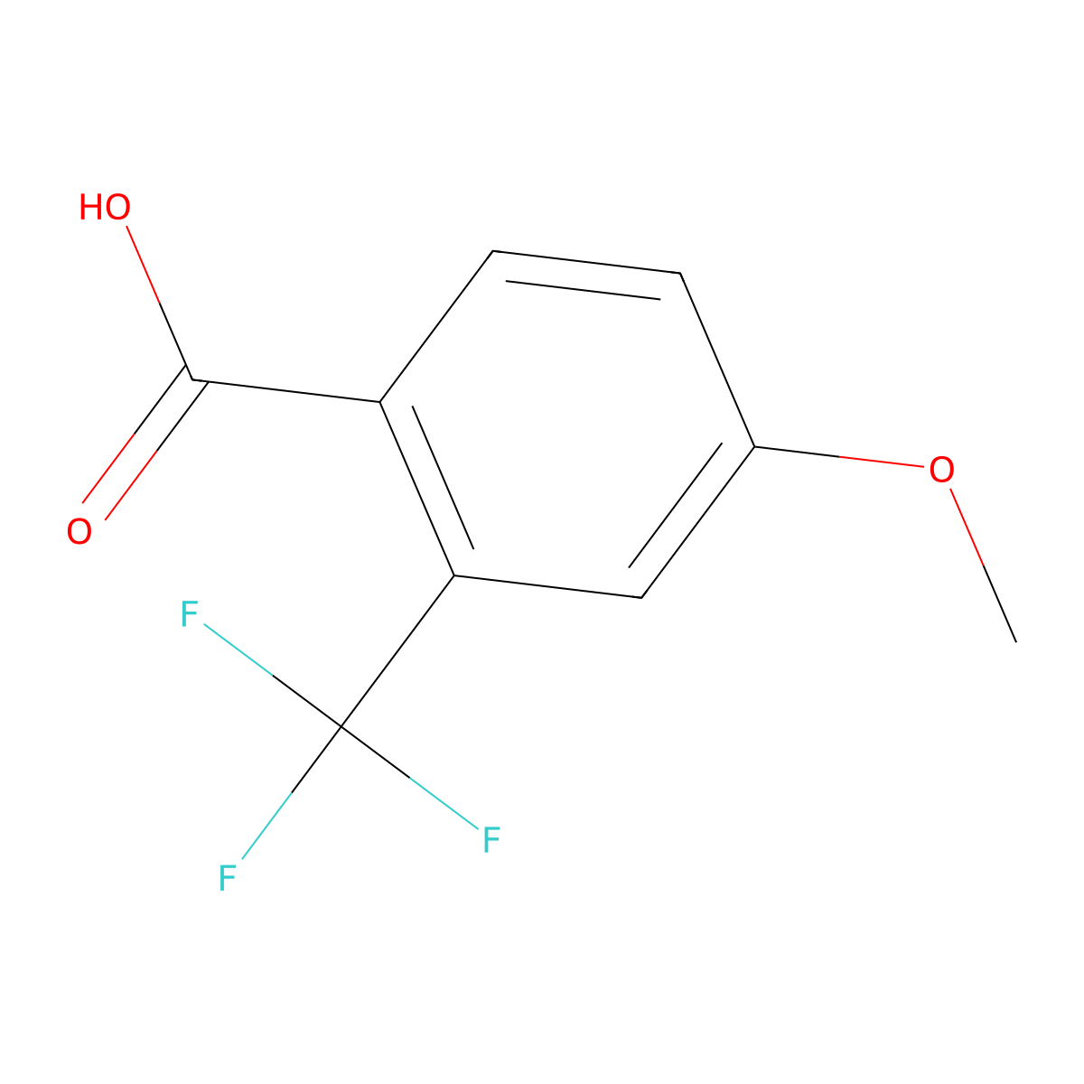 4-methoxy-2-(trifluoromethyl)benzoic Acid molecular structure, CAS 127817-85-0