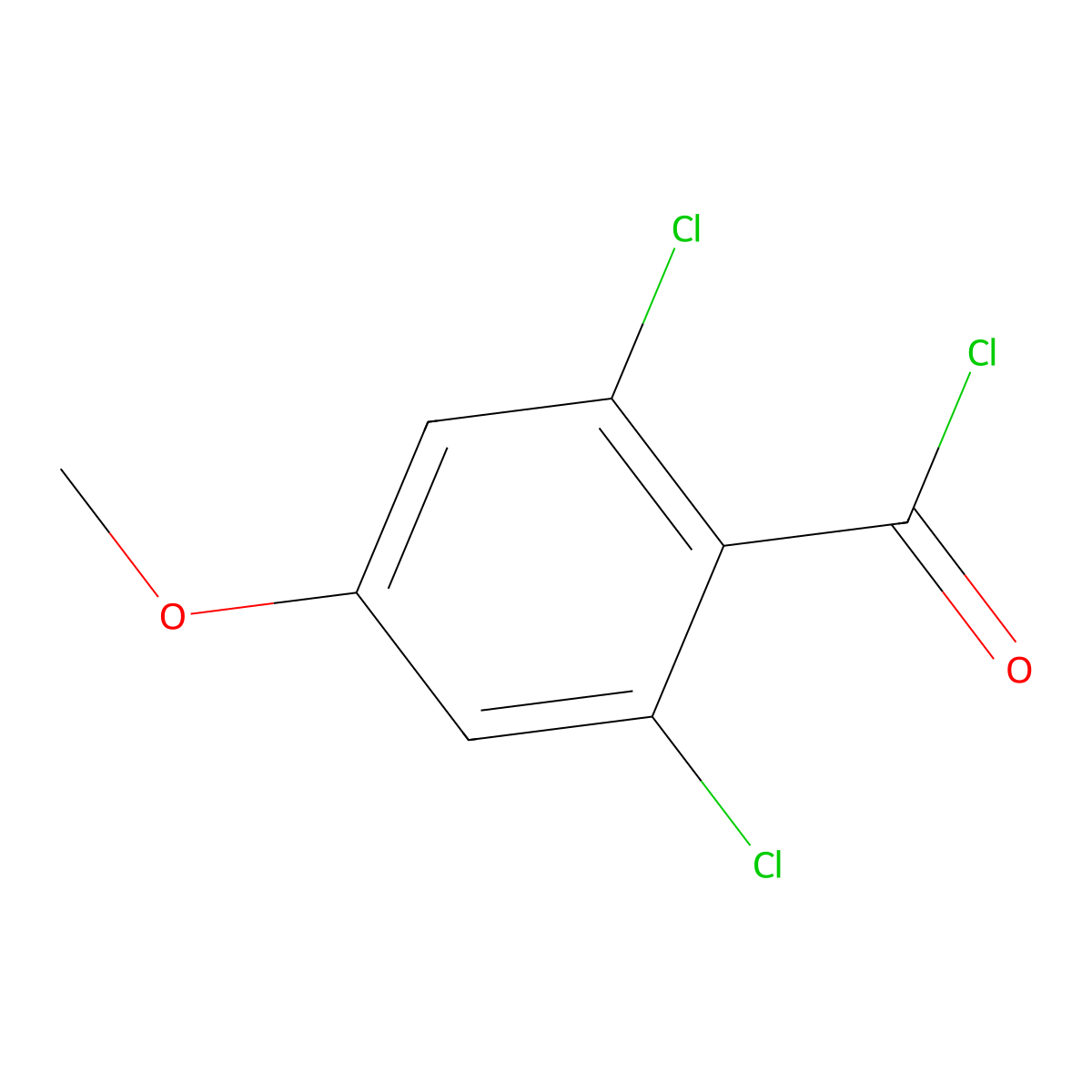 2,6-Dichloro-4-methoxybenzoyl chloride molecular structure, CAS 127817-86-1