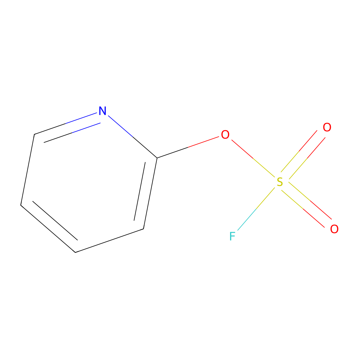 2-Fluorosulfonyloxypyridine molecular structure, CAS 127827-58-1