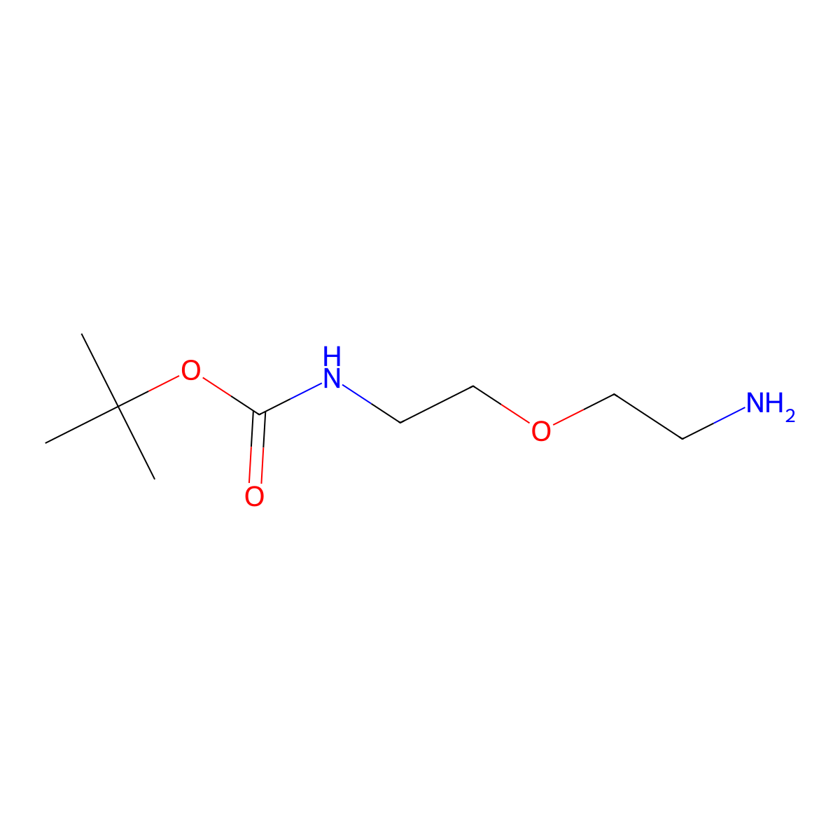 tert-Butyl [2-(2-aminoethoxy)ethyl]carbamate molecular structure, CAS 127828-22-2