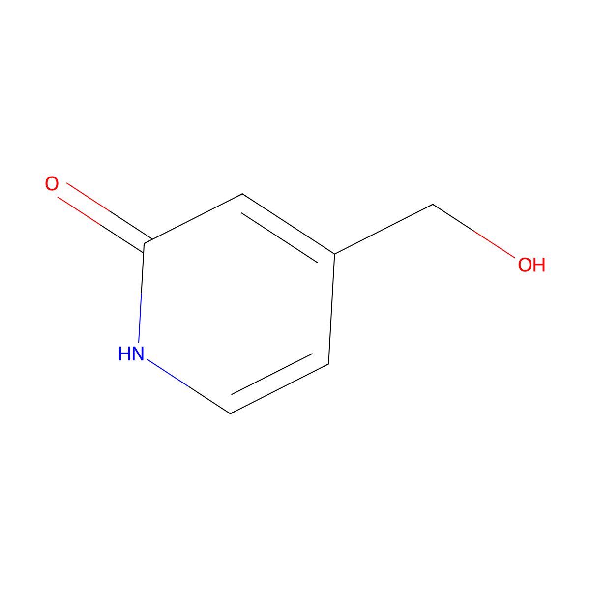 4-(Hydroxymethyl)pyridin-2(1H)-one molecular structure, CAS 127838-58-8