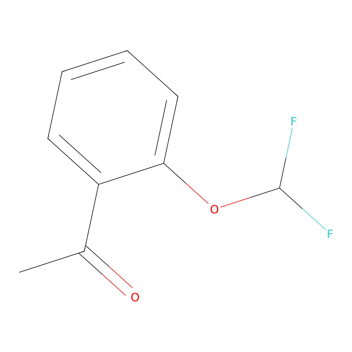 1-[2-(Difluoromethoxy)phenyl]ethan-1-one molecular structure, CAS 127842-55-1