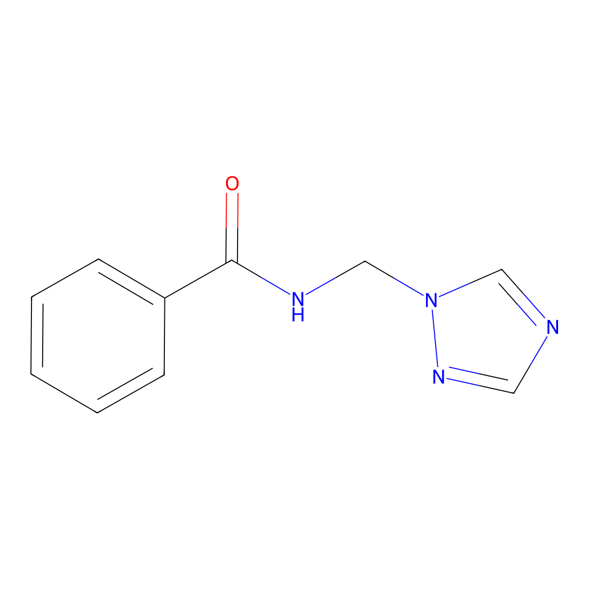 N-(1H-1,2,4-Triazol-1-ylmethyl)benzamide molecular structure, CAS 127843-33-8