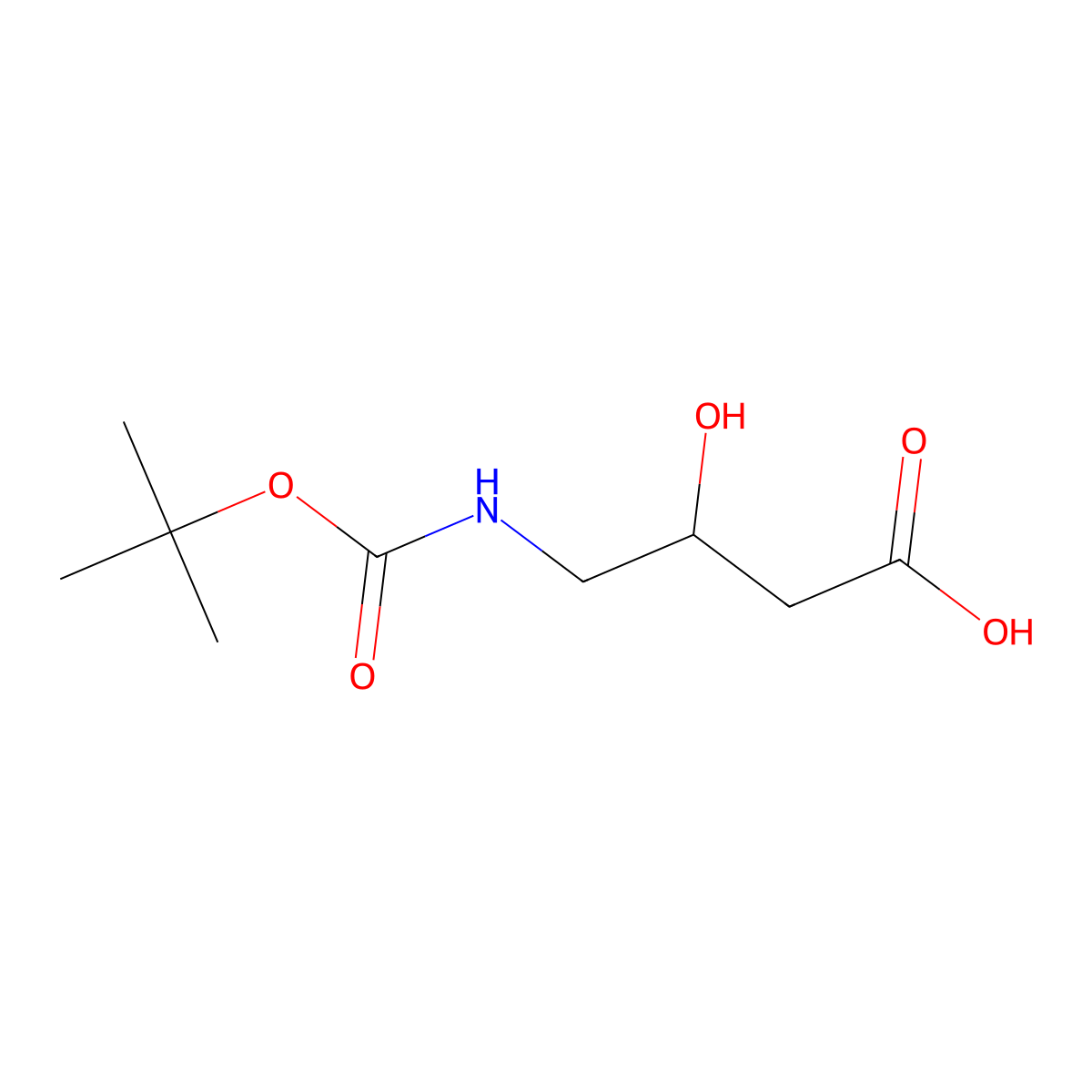 (S)-4-((tert-Butoxycarbonyl)amino)-3-hydroxybutanoic acid molecular structure, CAS 127852-78-2