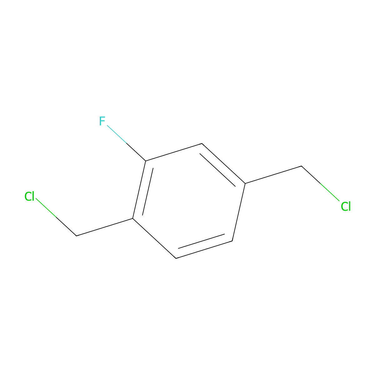 1,4-Bis(chloromethyl)-2-fluorobenzene molecular structure, CAS 127865-67-2