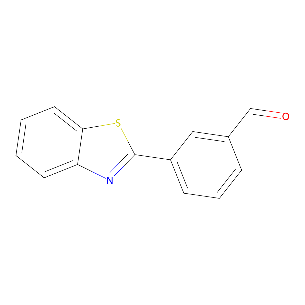 3-(1,3-Benzothiazol-2-yl)benzaldehyde molecular structure, CAS 127868-63-7