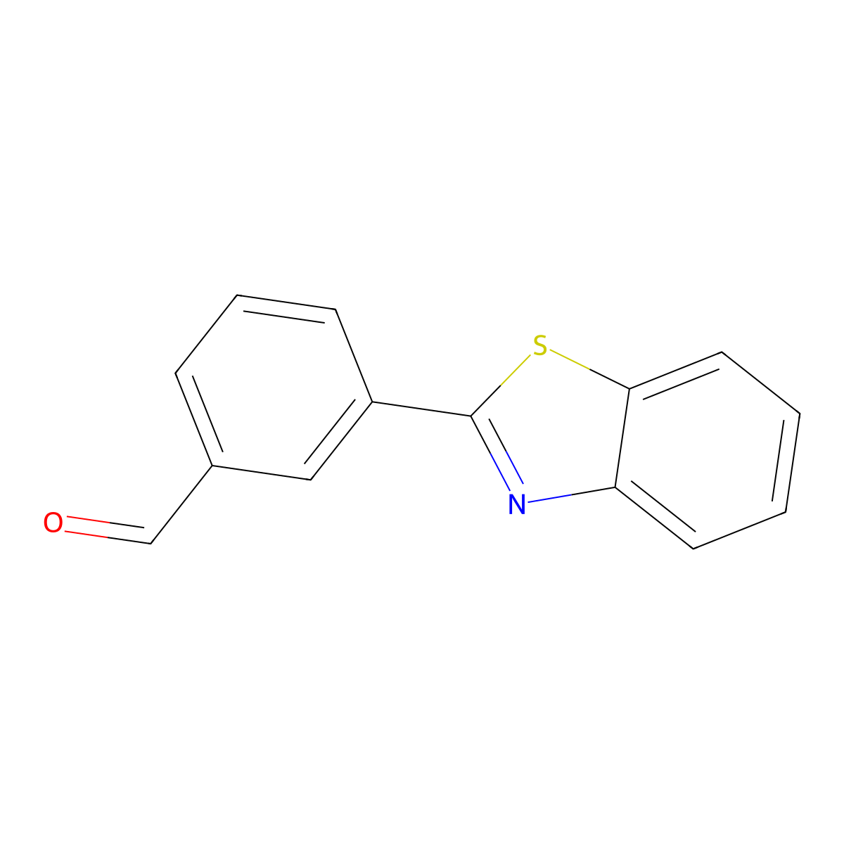 3-(1,3-Benzothiazol-2-yl)benzaldehyde molecular structure, CAS 127868-63-7