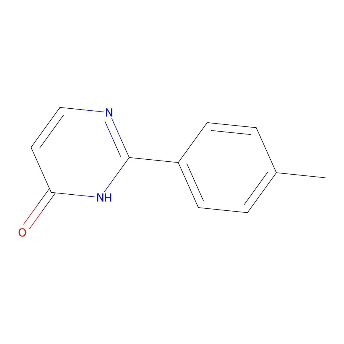 2-(p-Tolyl)pyrimidin-4-ol molecular structure, CAS 127873-42-1